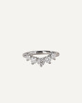 Mila Moissanite Five-Stone Half Eternity Ring