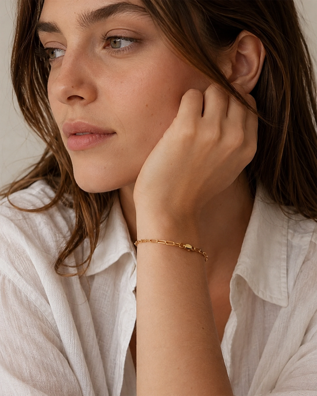 Sara Paperclip Chain Bracelet